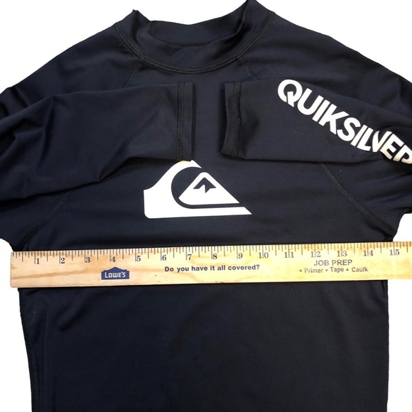 Quicksilver Surf Boys XL 16 Sun Swim long Sleeve Shirt 50+ UPF Sun Protection - Picture 5 of 7